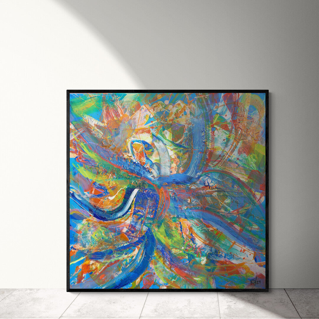 Blue Dancer Canvas Print