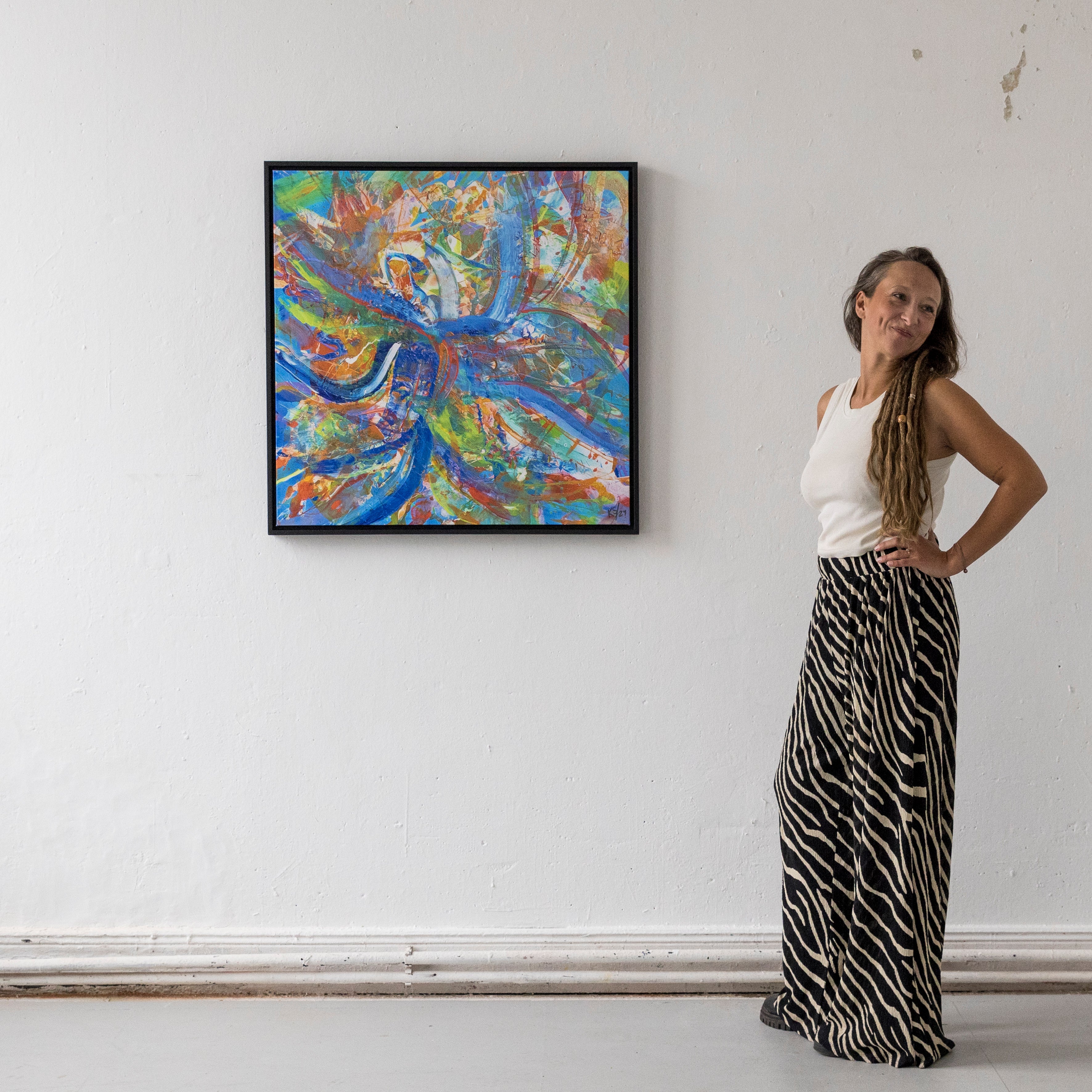 Blue Dancer Canvas Print