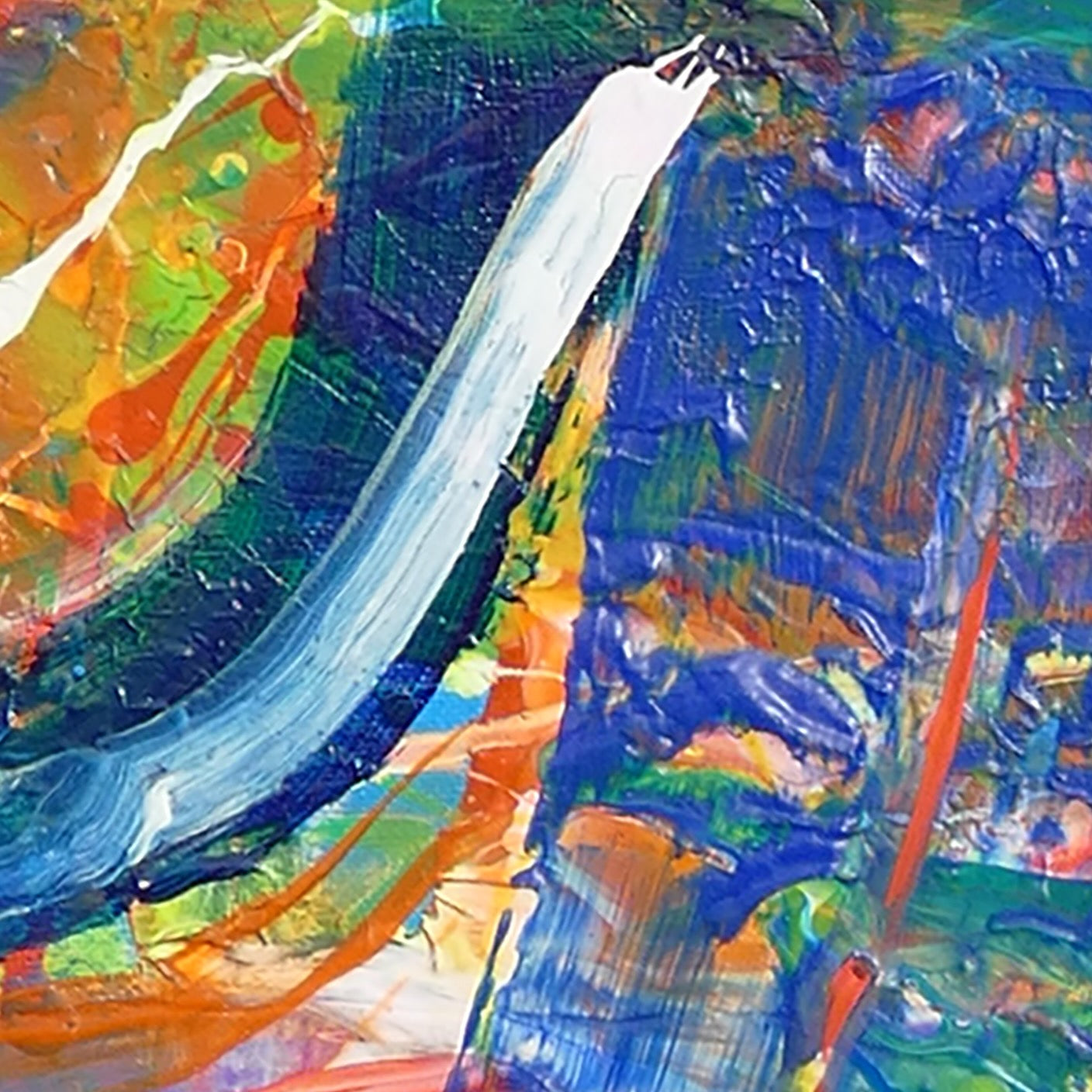 Blue Dancer Canvas Print