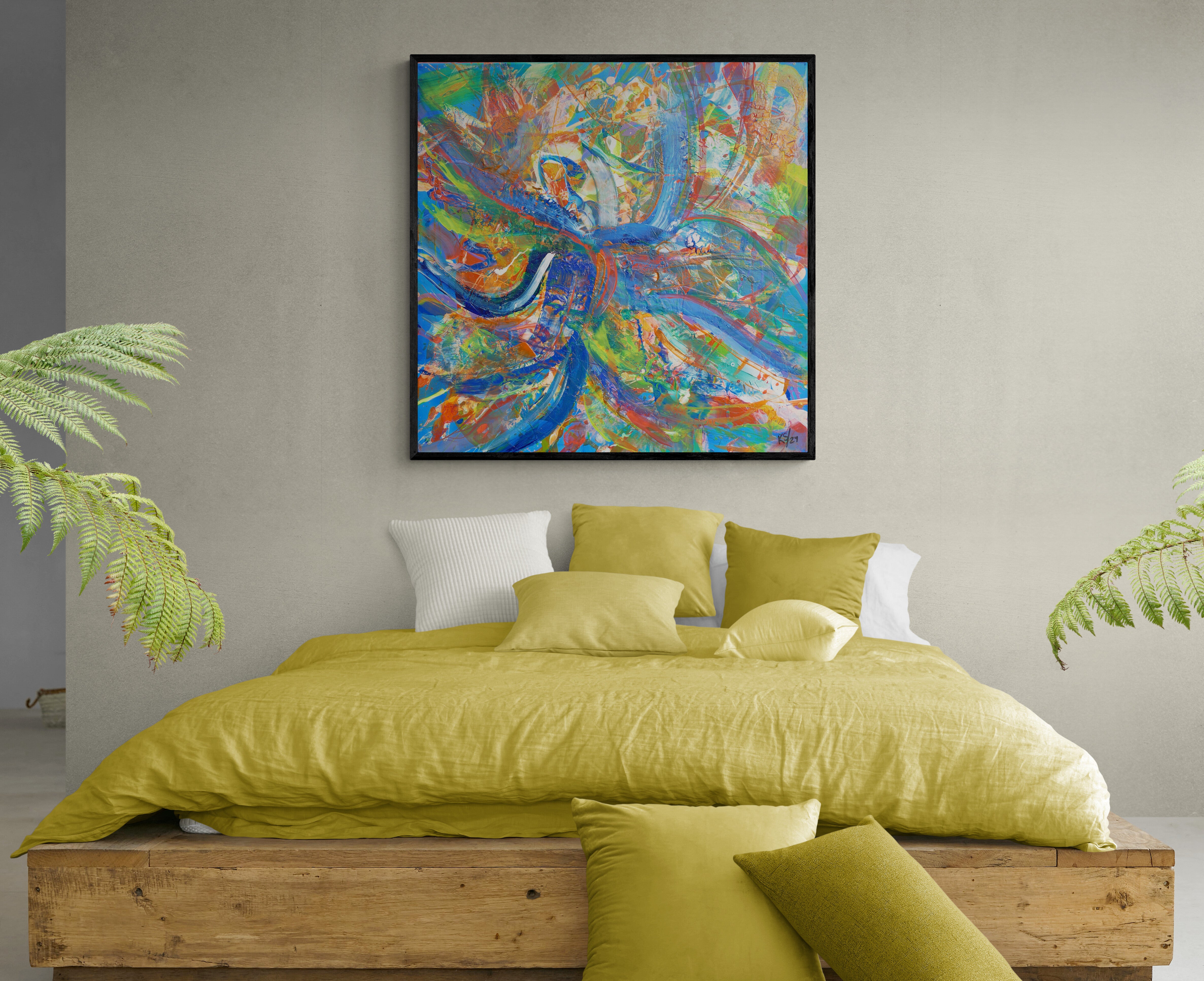 Blue Dancer Canvas Print