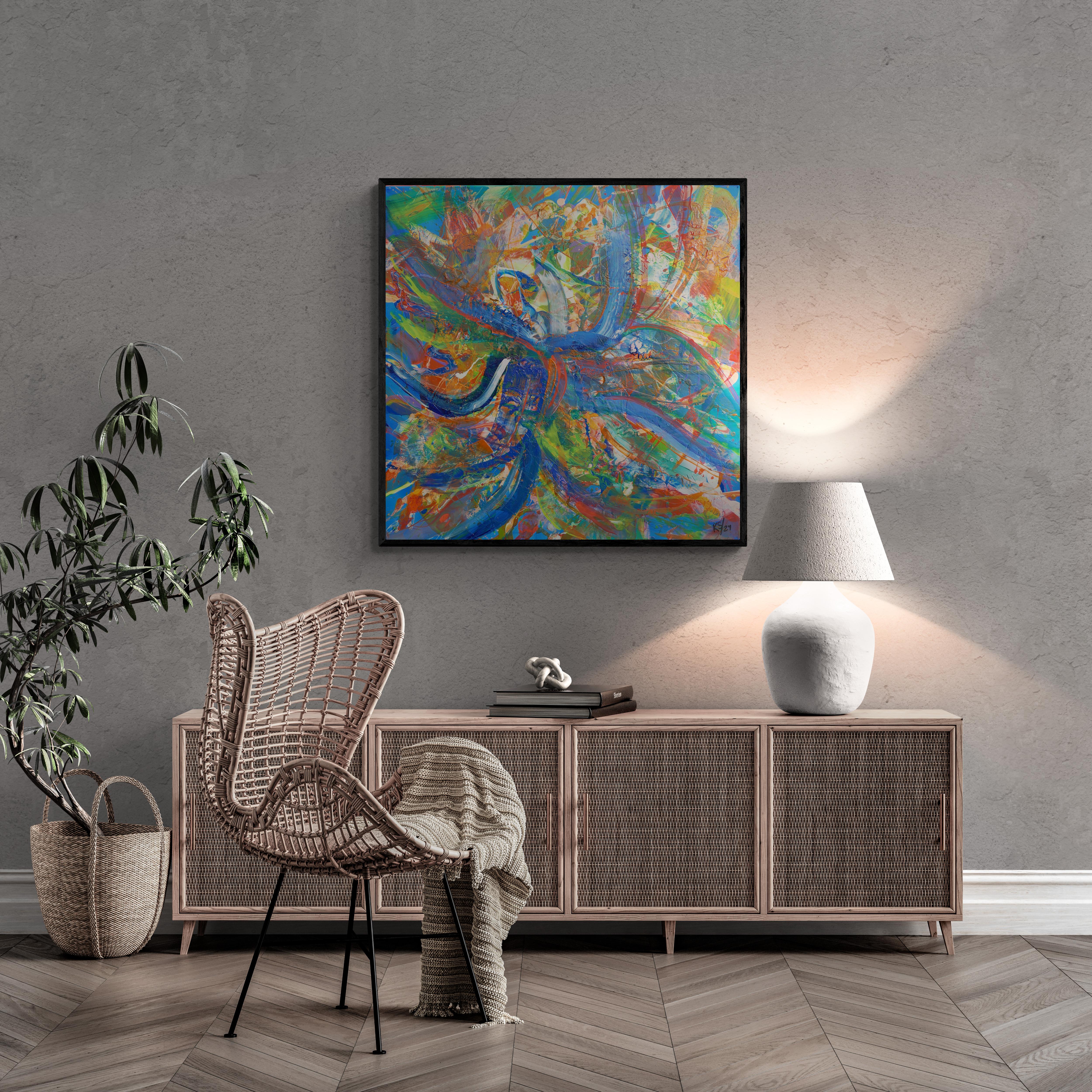 Blue Dancer Canvas Print