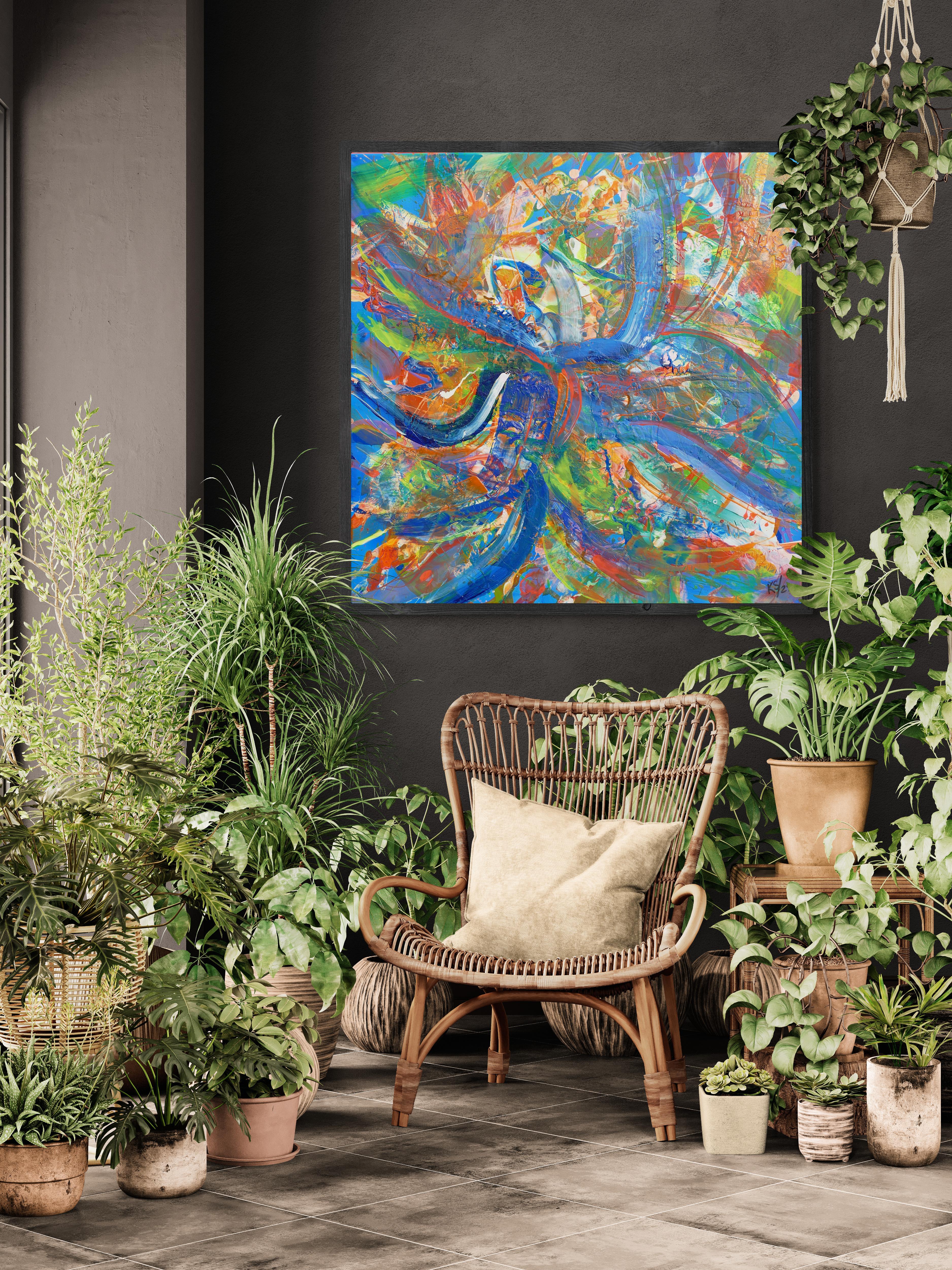Blue Dancer Canvas Print
